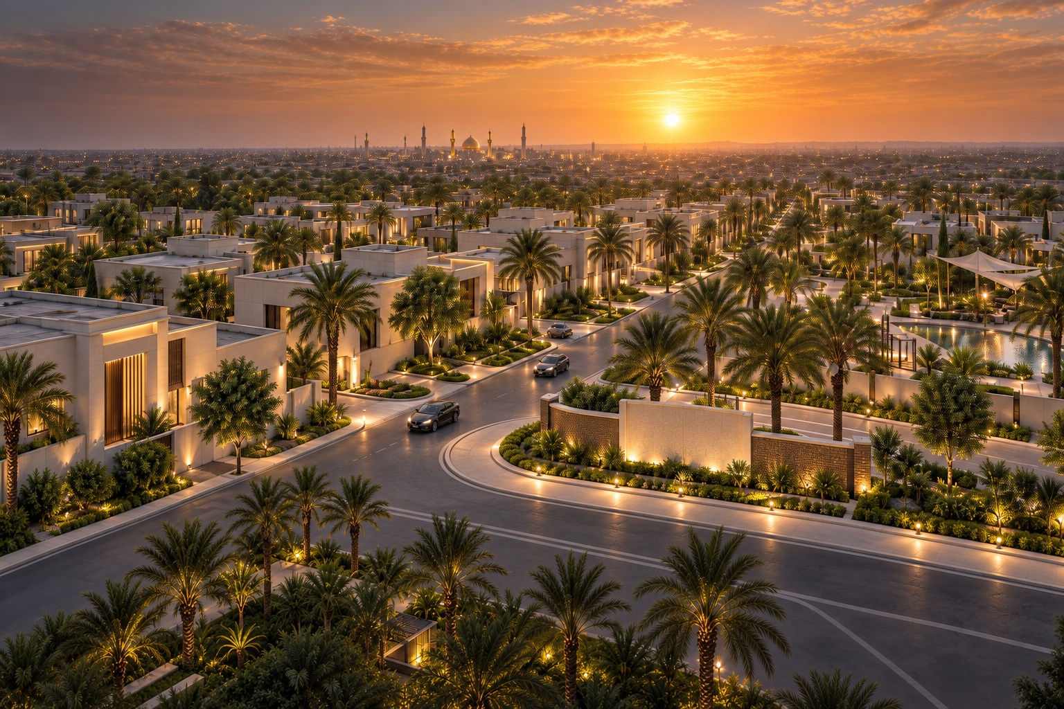 تصور معماري للقطاع السكني